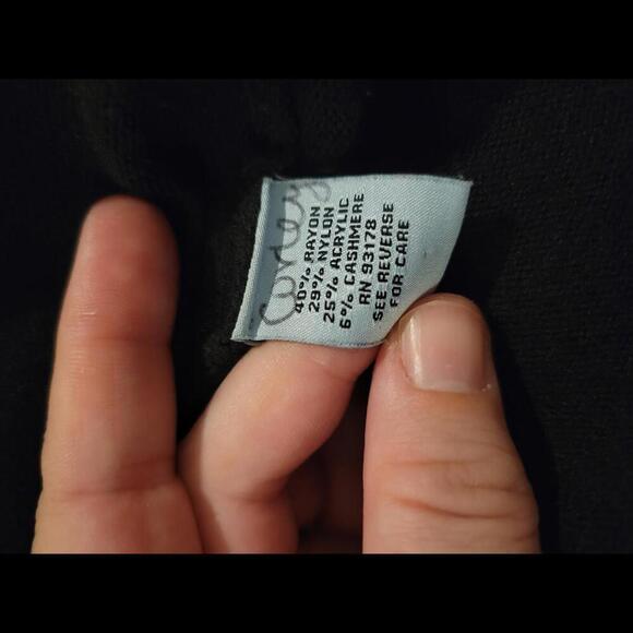 Lot of 2 Joan Vass large lightweight sweaters 1- grey & 1- black - Picture 4 of 5